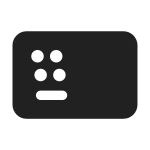 Keyboard Layout One Handed Left SVG Icon
